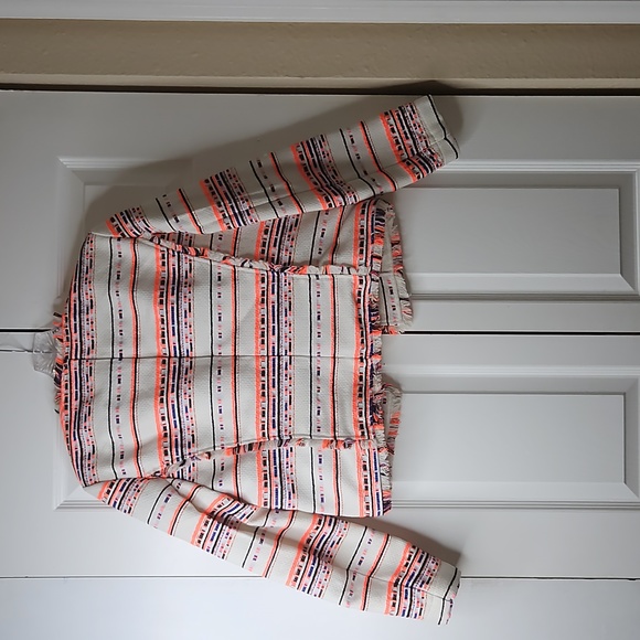 Belle Vere Blazer Neon Stripe Jacket Sz S - Picture 5 of 6